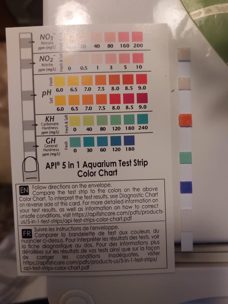 pH Test Strips and Reading Chart